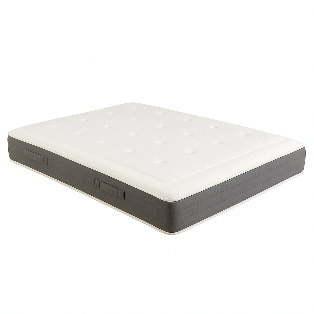 PACK Opbergbed in naturel houtkleur + Matrass