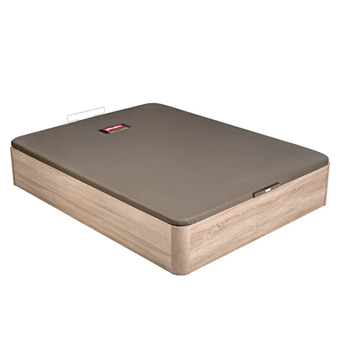 Opbergbed met opklapbare bodem in Britania houtkleur