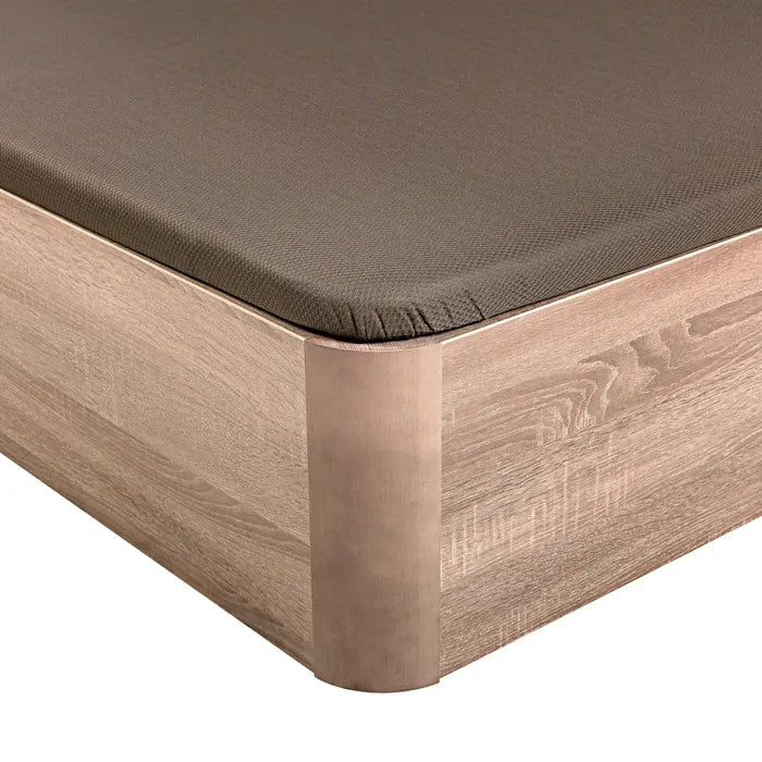 Opbergbed met opklapbare bodem in Britania houtkleur